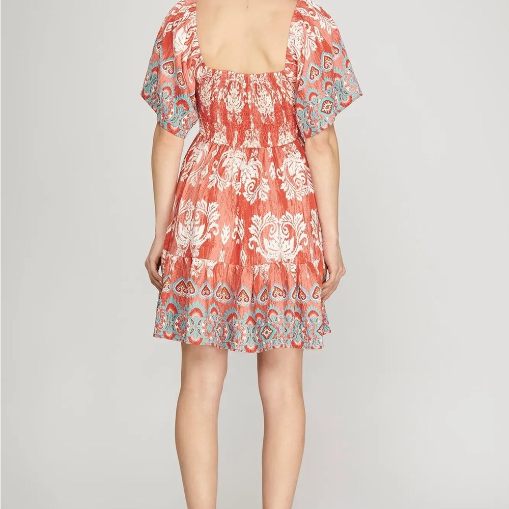 She + Sky Flutter Dress - Picture 2 of 8